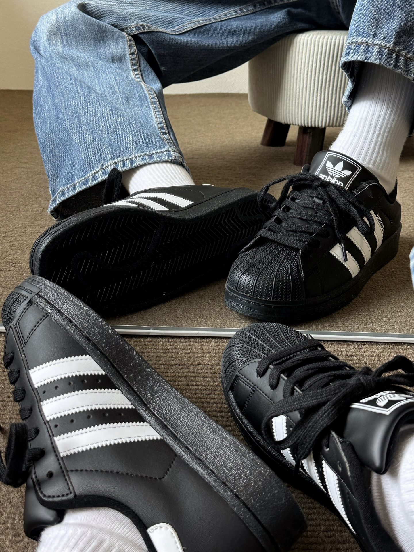adidas黑贝壳头真的太香了 🫨