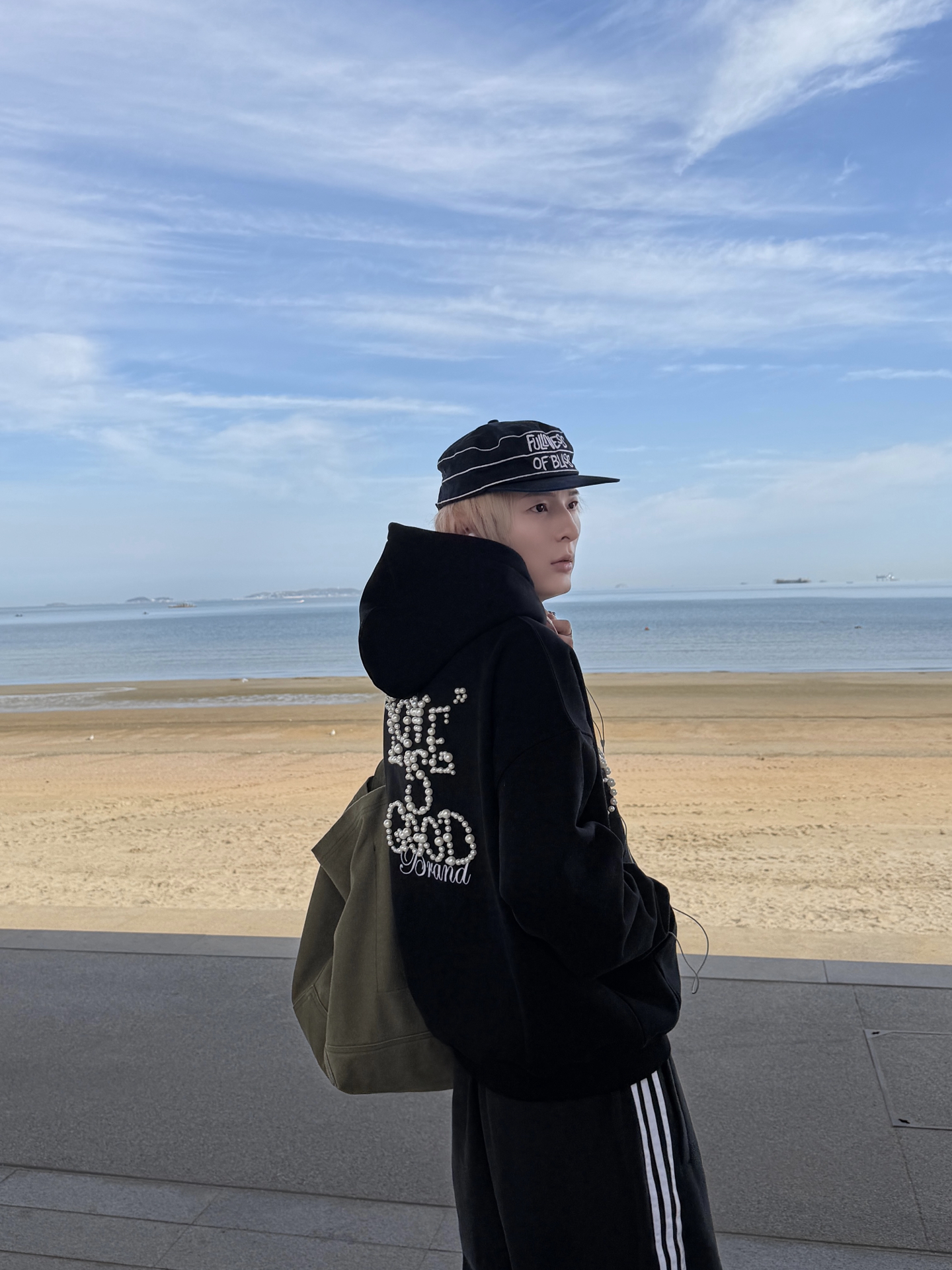 穿出我的风度|海边一套舒服的黑系休闲穿搭🌊