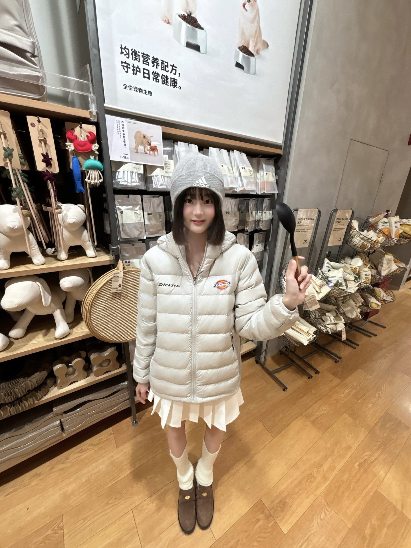 ⛄️初冬甜妹感 | 阿迪冷帽+排骨羽绒服.☁️好喜欢!
