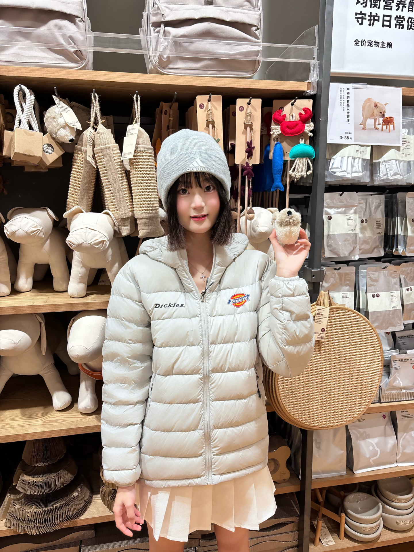⛄️初冬甜妹感 | 阿迪冷帽+排骨羽绒服.☁️好喜欢!