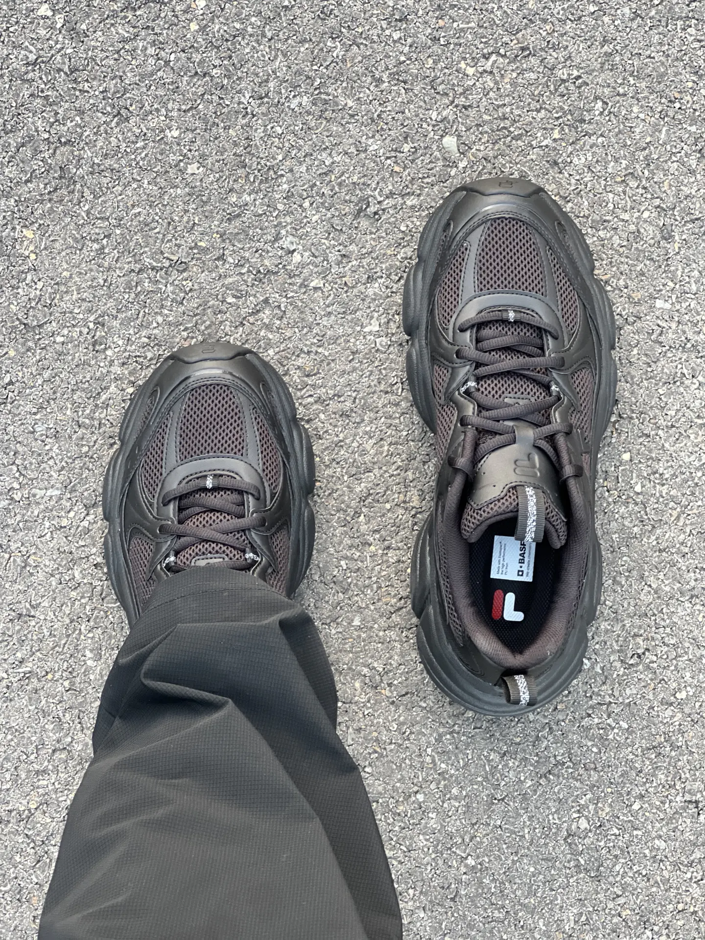FILA FUSION你小汁这双黑武士银月鞋帅到我心坎上啦❗️
