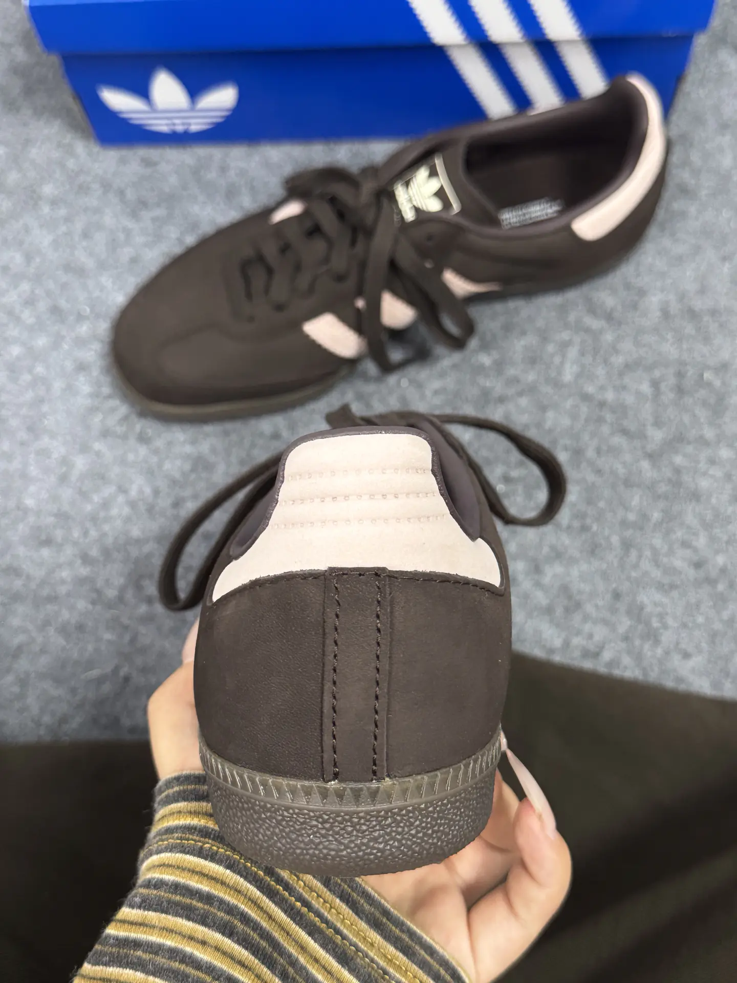 宋雨琦同款~秋天棕粉adidas德训鞋上场啦🍂