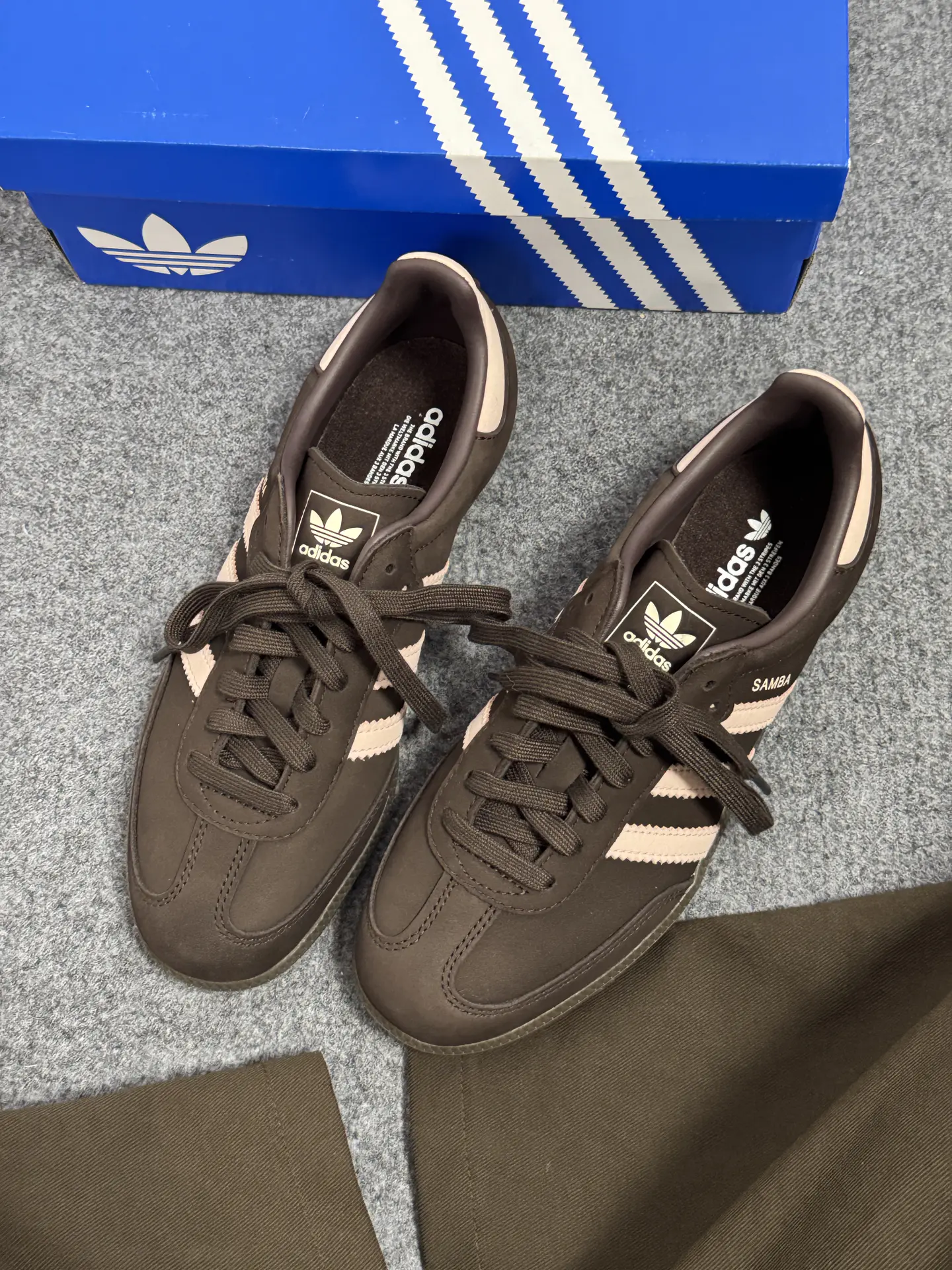 宋雨琦同款~秋天棕粉adidas德训鞋上场啦🍂