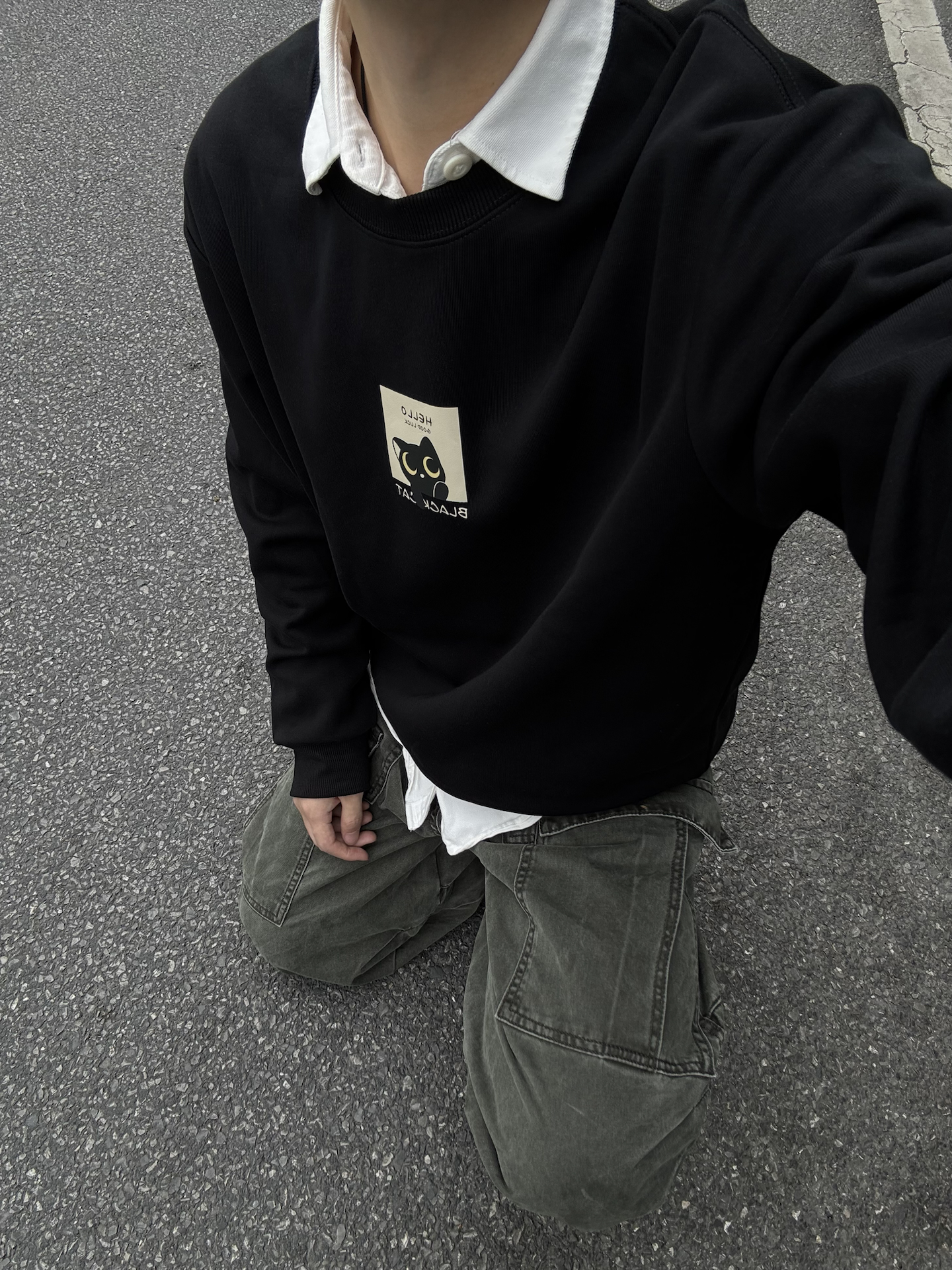 别再单穿卫衣!衬衫叠穿才是通勤顶配🖤