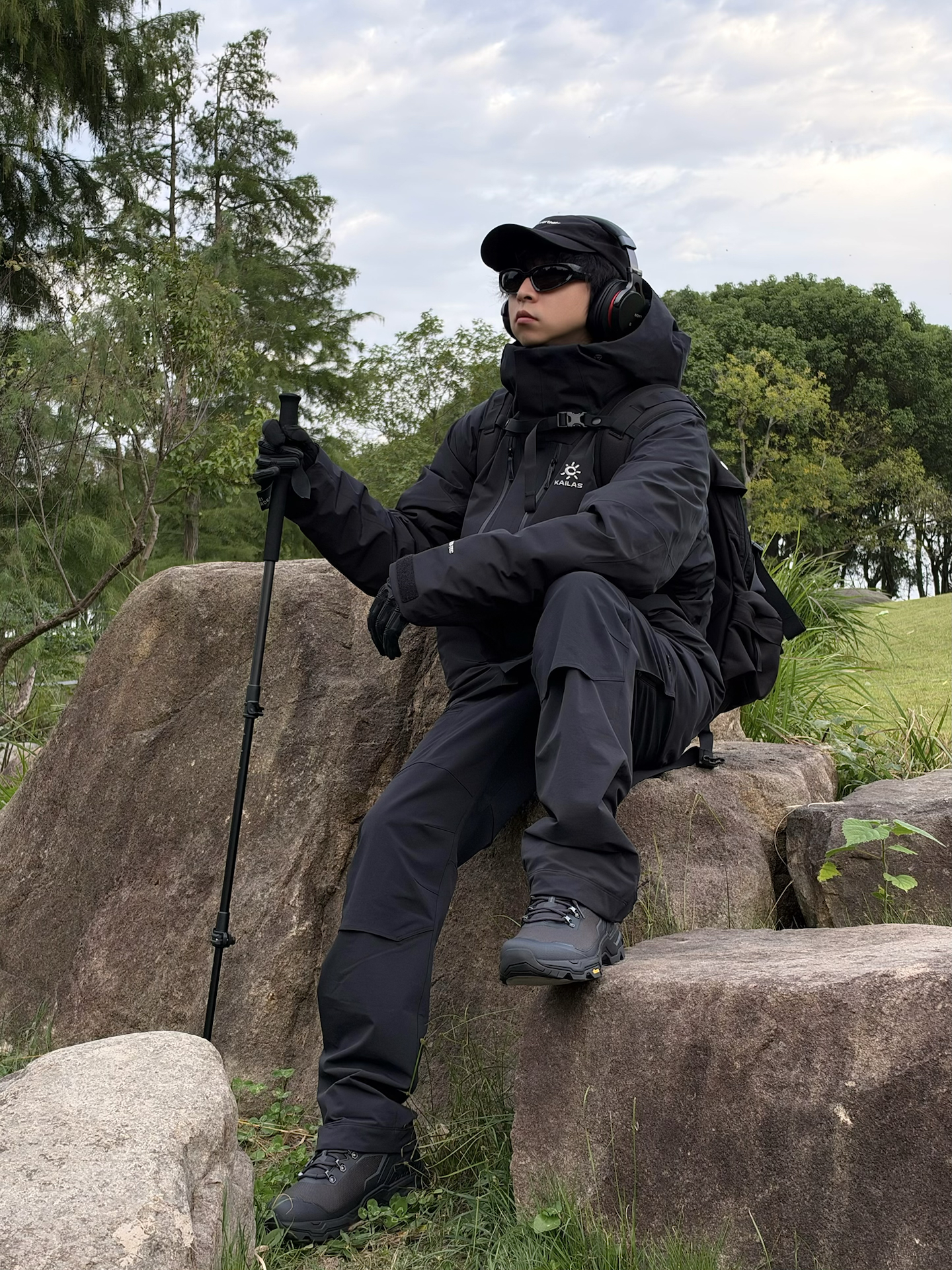 🥷ALL BLACK OUTFIT|户外这套防风保暖还巨帅⛰️