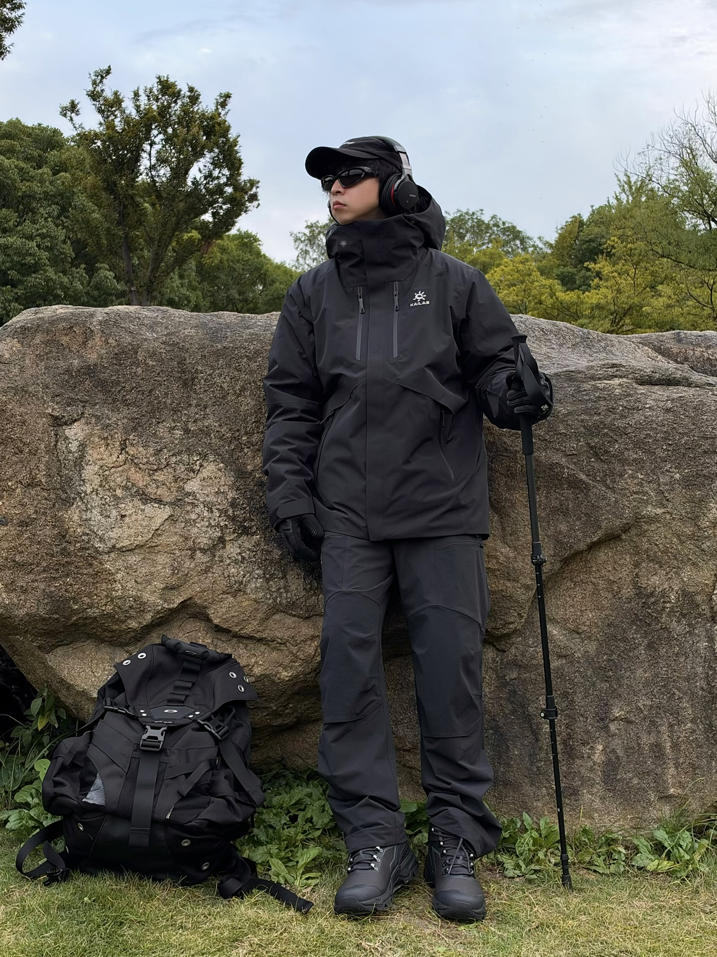 🥷ALL BLACK OUTFIT|户外这套防风保暖还巨帅⛰️