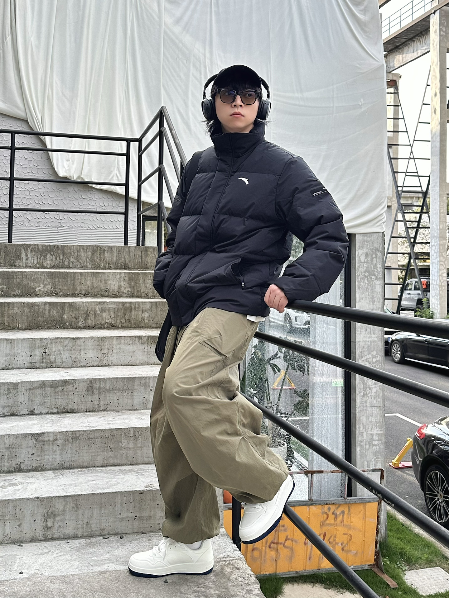 🖤羽绒服+👟小白鞋=冬日氛围感outfit