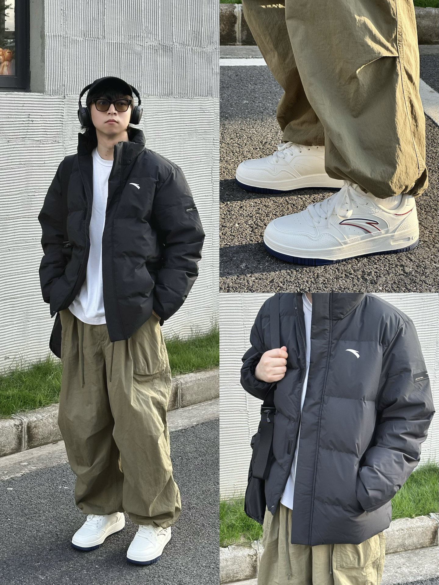 🖤羽绒服+👟小白鞋=冬日氛围感outfit