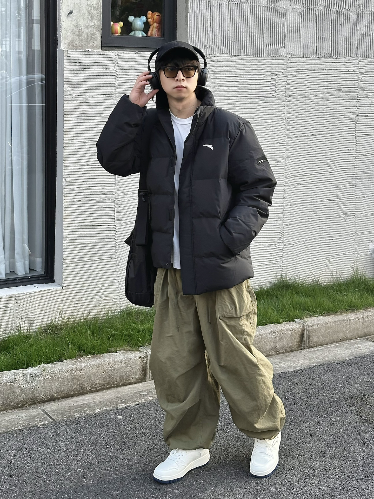 🖤羽绒服+👟小白鞋=冬日氛围感outfit