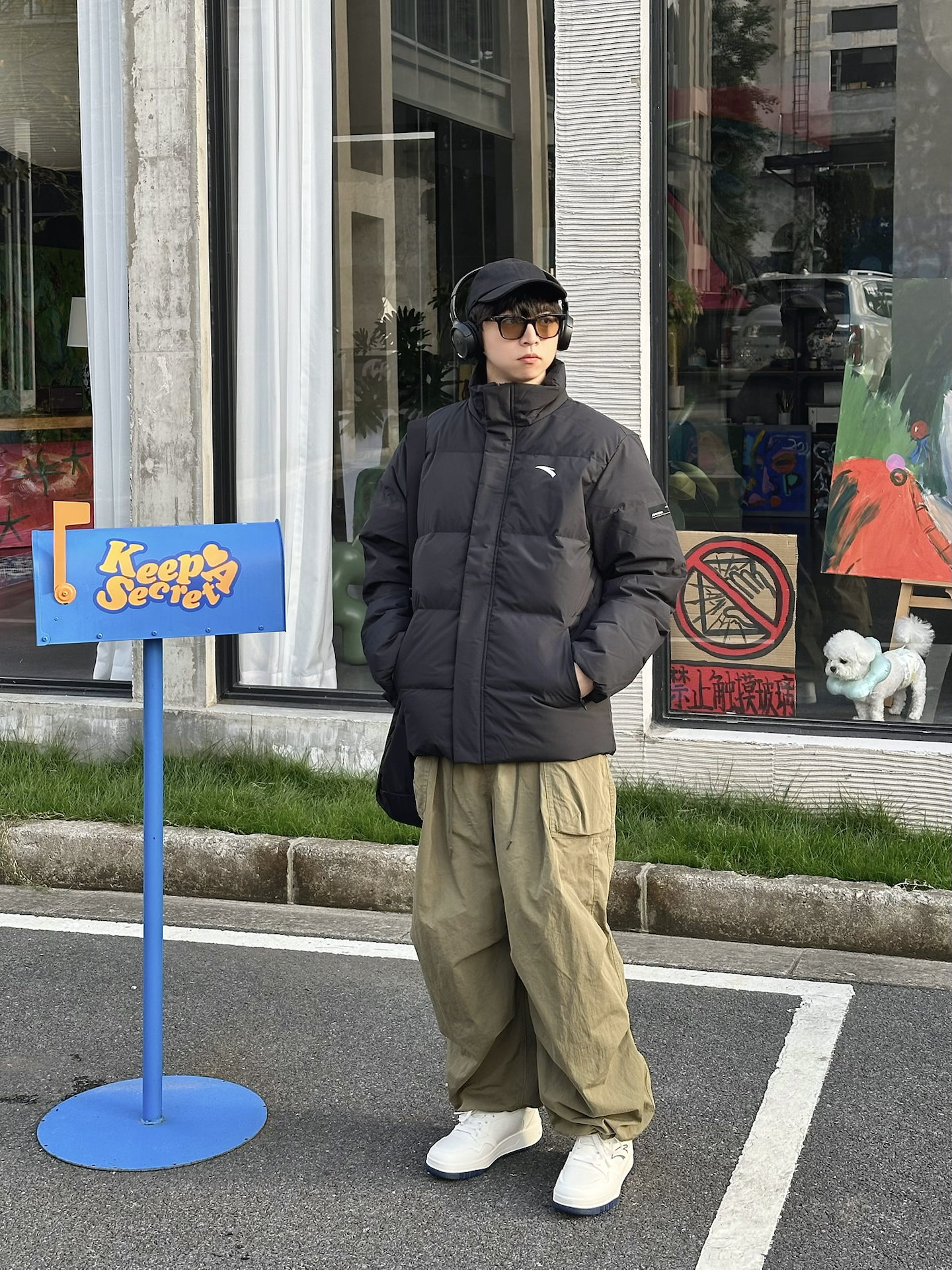 🖤羽绒服+👟小白鞋=冬日氛围感outfit