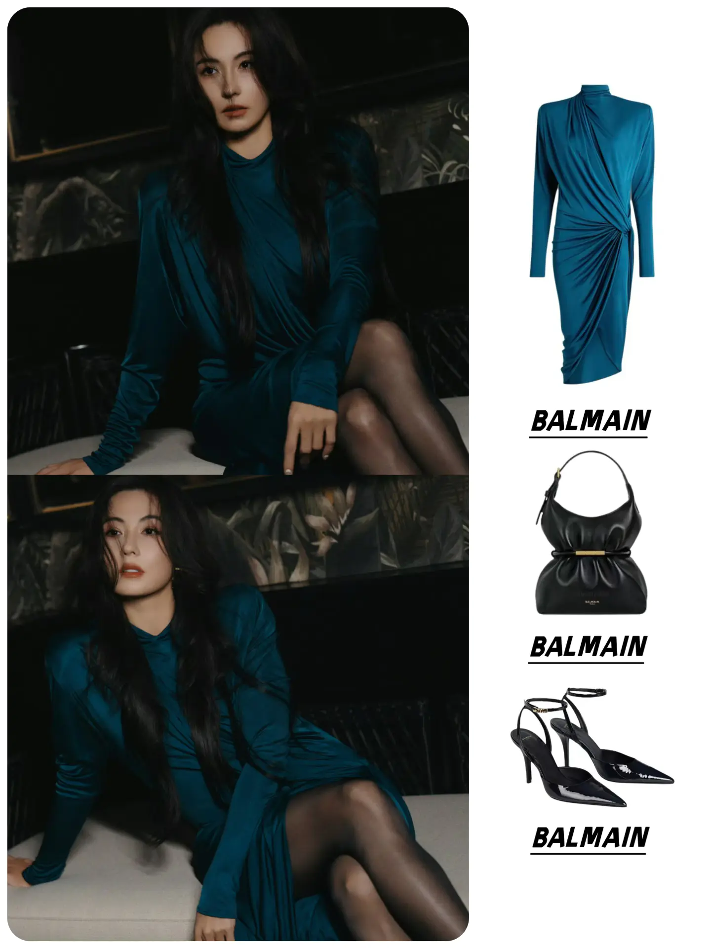 港风复古气质!张柏芝演绎BALMAIN