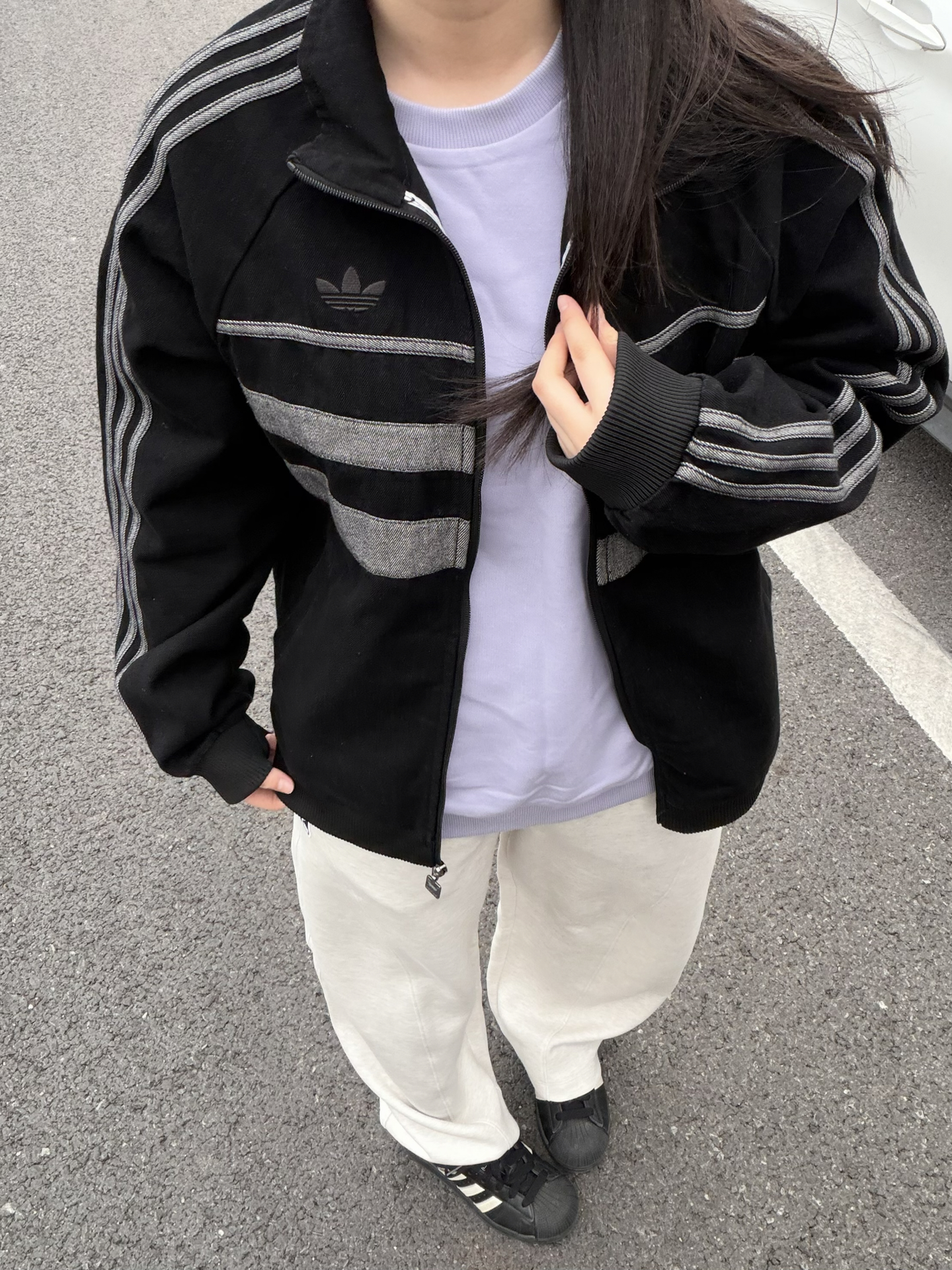 初秋City walk~这一套NBA联名款好清爽💜