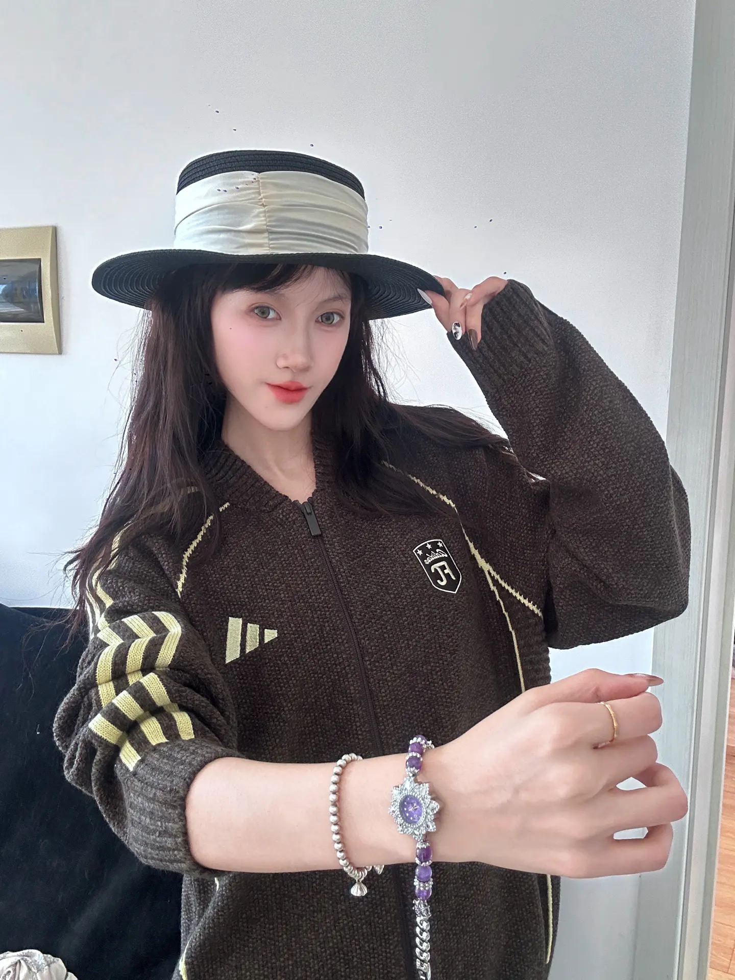 复古运动OOTD🤎🖤