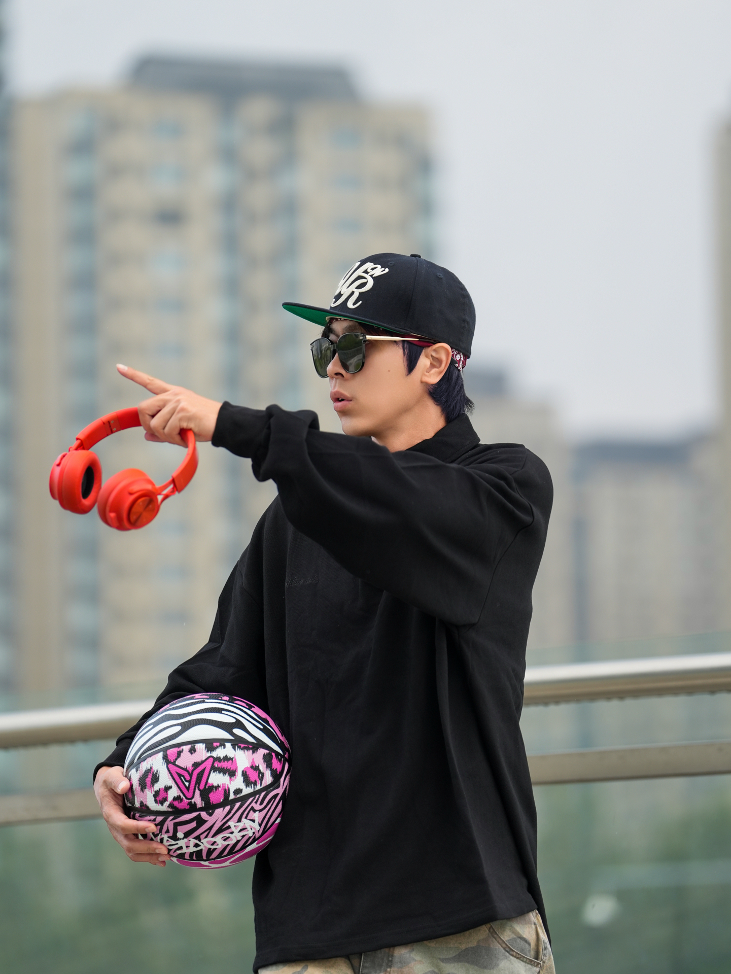 街头HipHop街球 天台练球