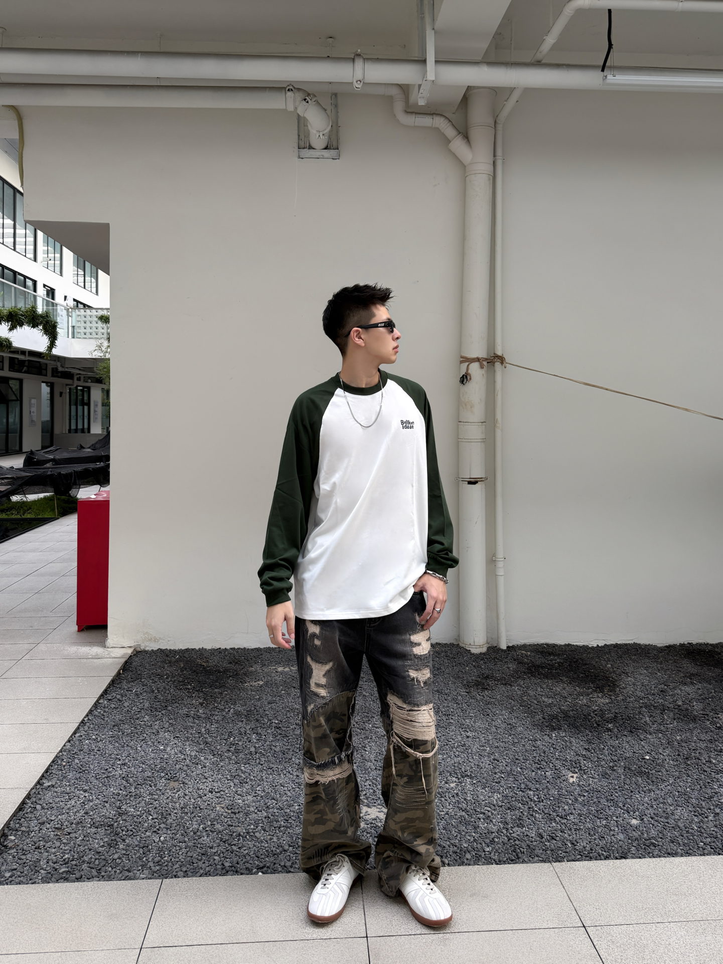 早秋插肩长袖|松弛感男生cityboy穿搭📸