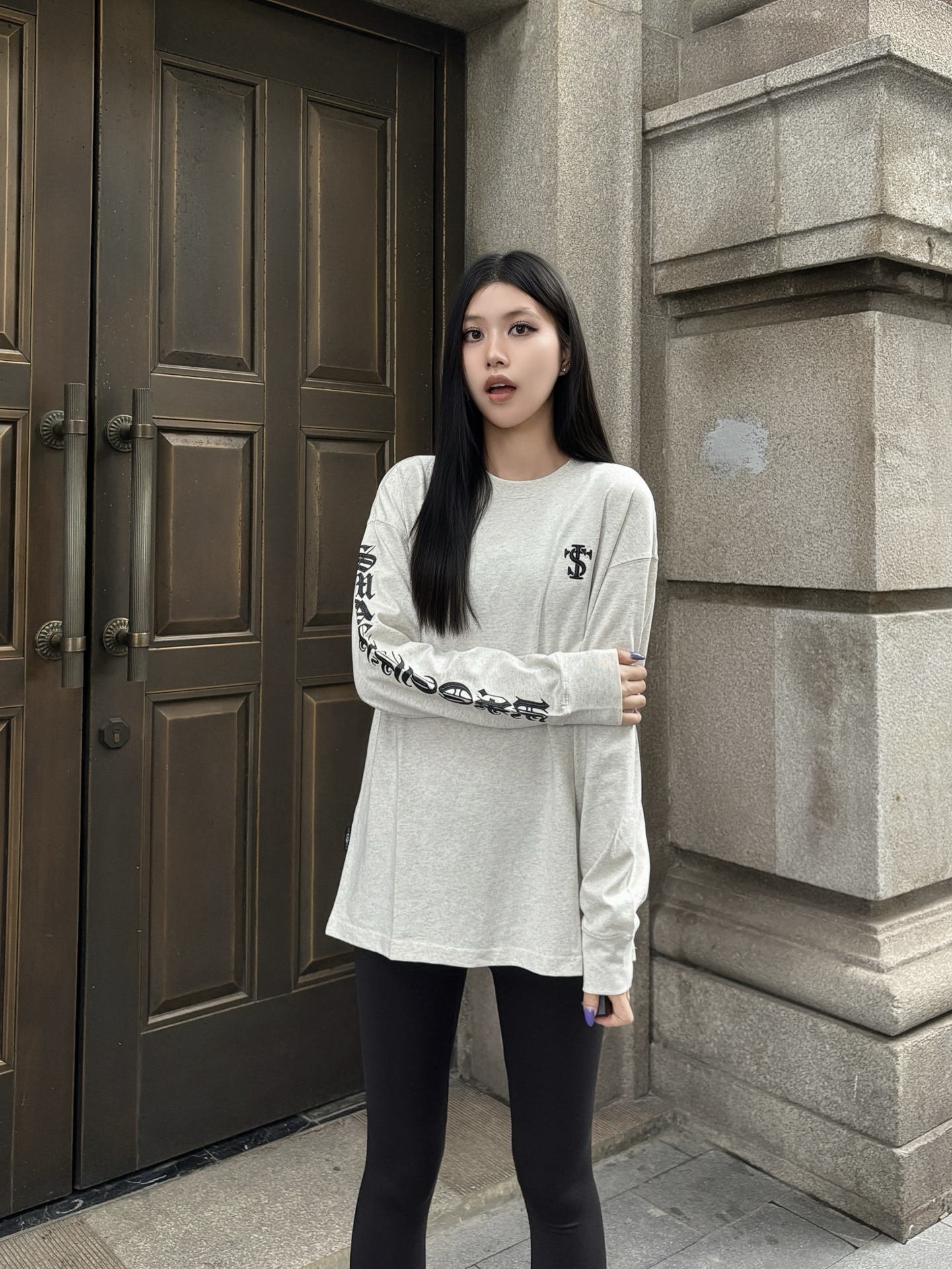 cleanfit松弛感美式复古长袖太好搭💲