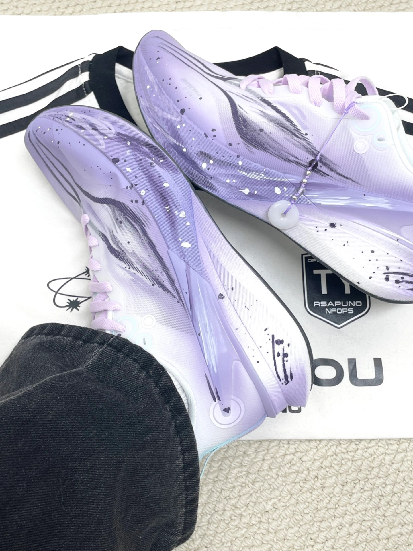 浅春系紫色泼墨跑鞋🫧