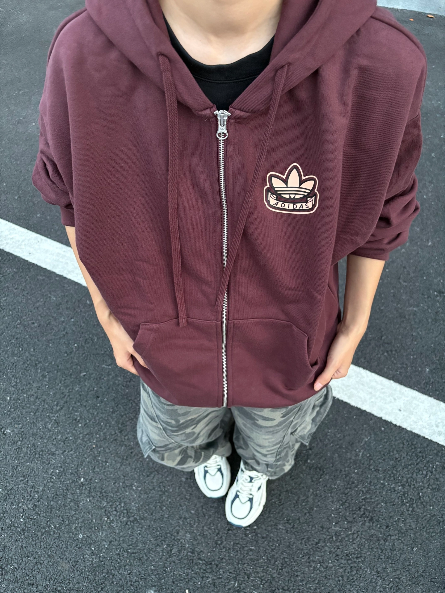 三叶草卫衣一整个爱住！搭啥都绝🤩