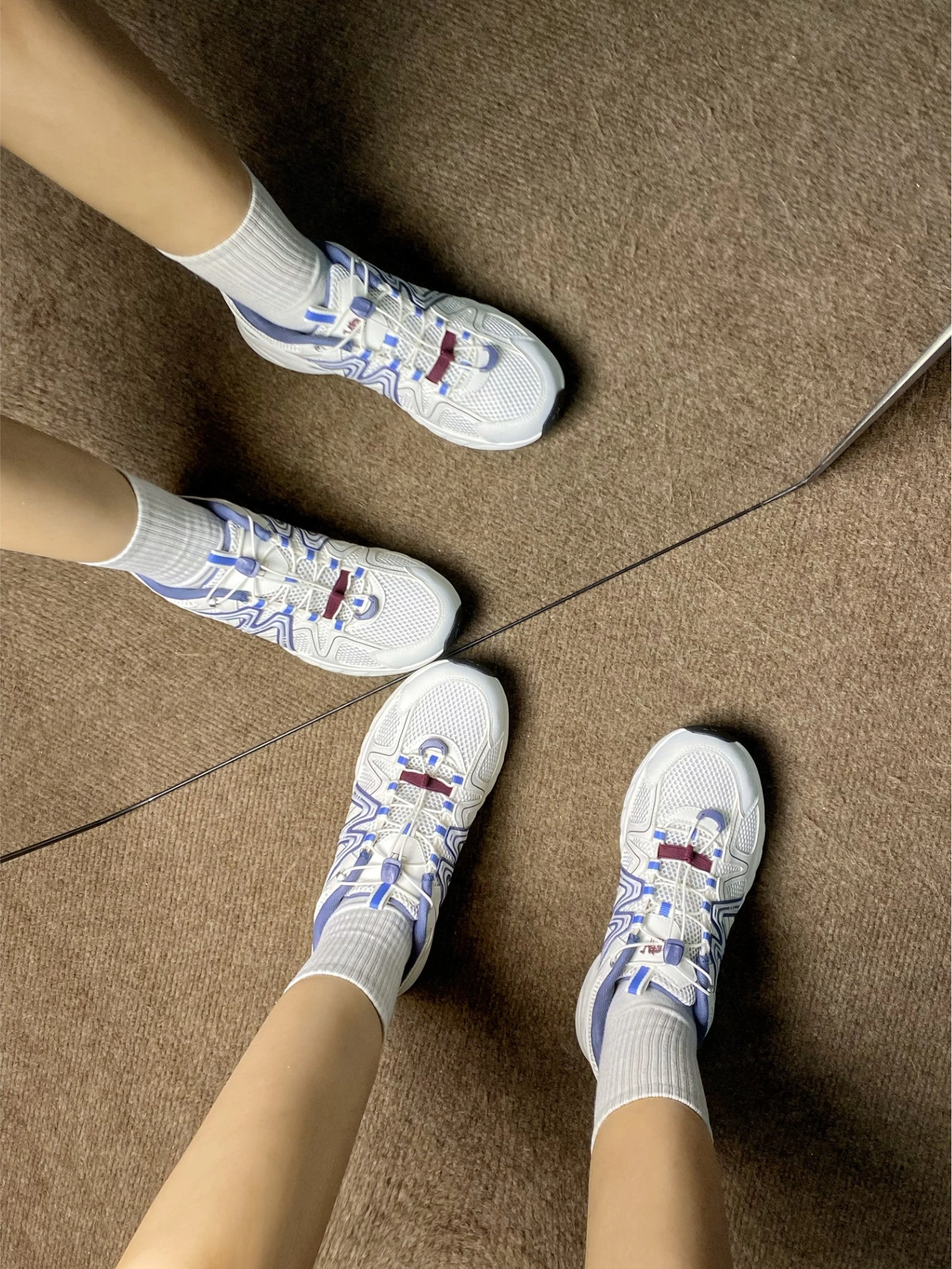 白蓝配色登山鞋太绝了👟