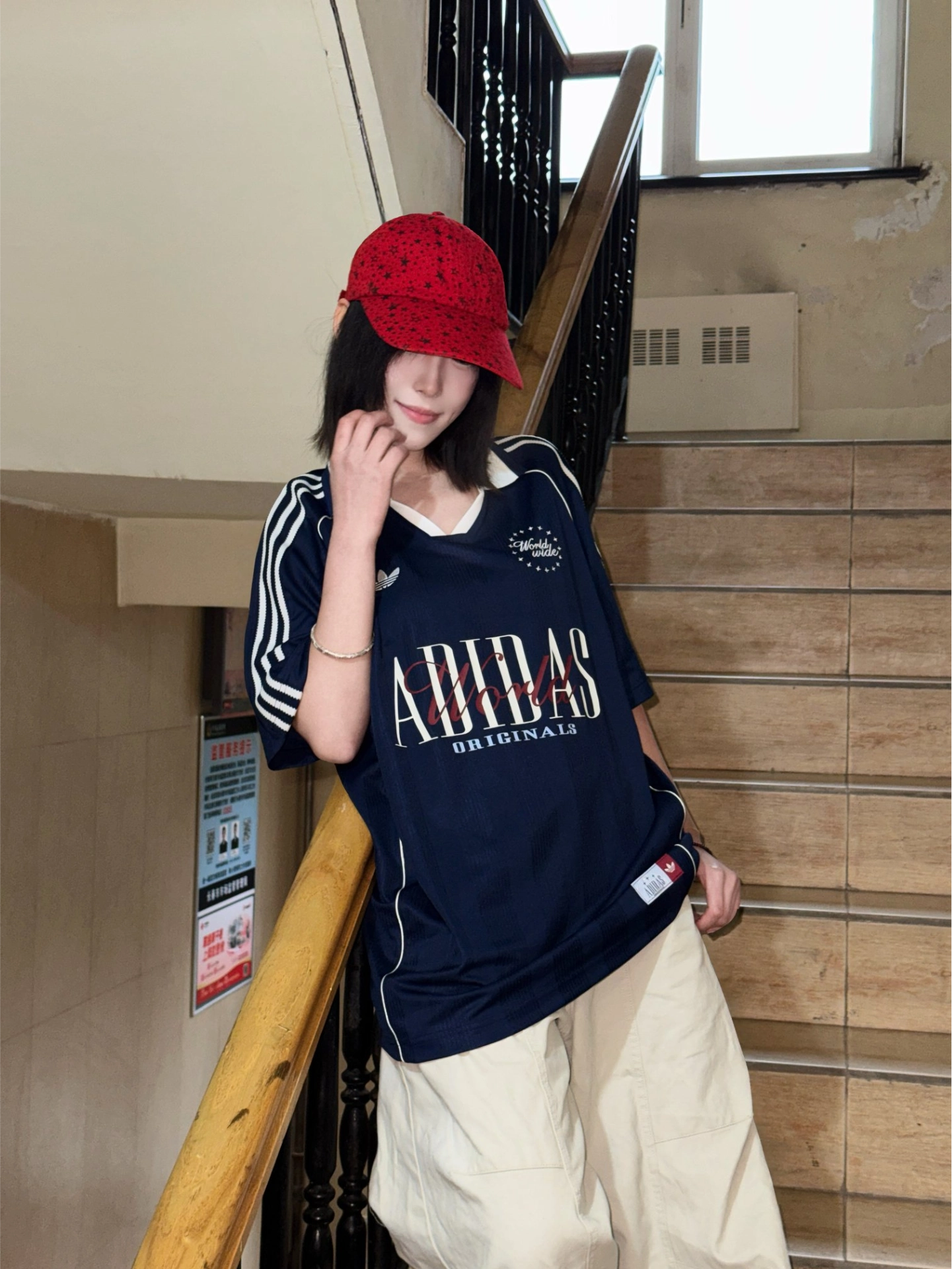 🌈藏蓝复古Polo|小个子松弛感通勤穿搭