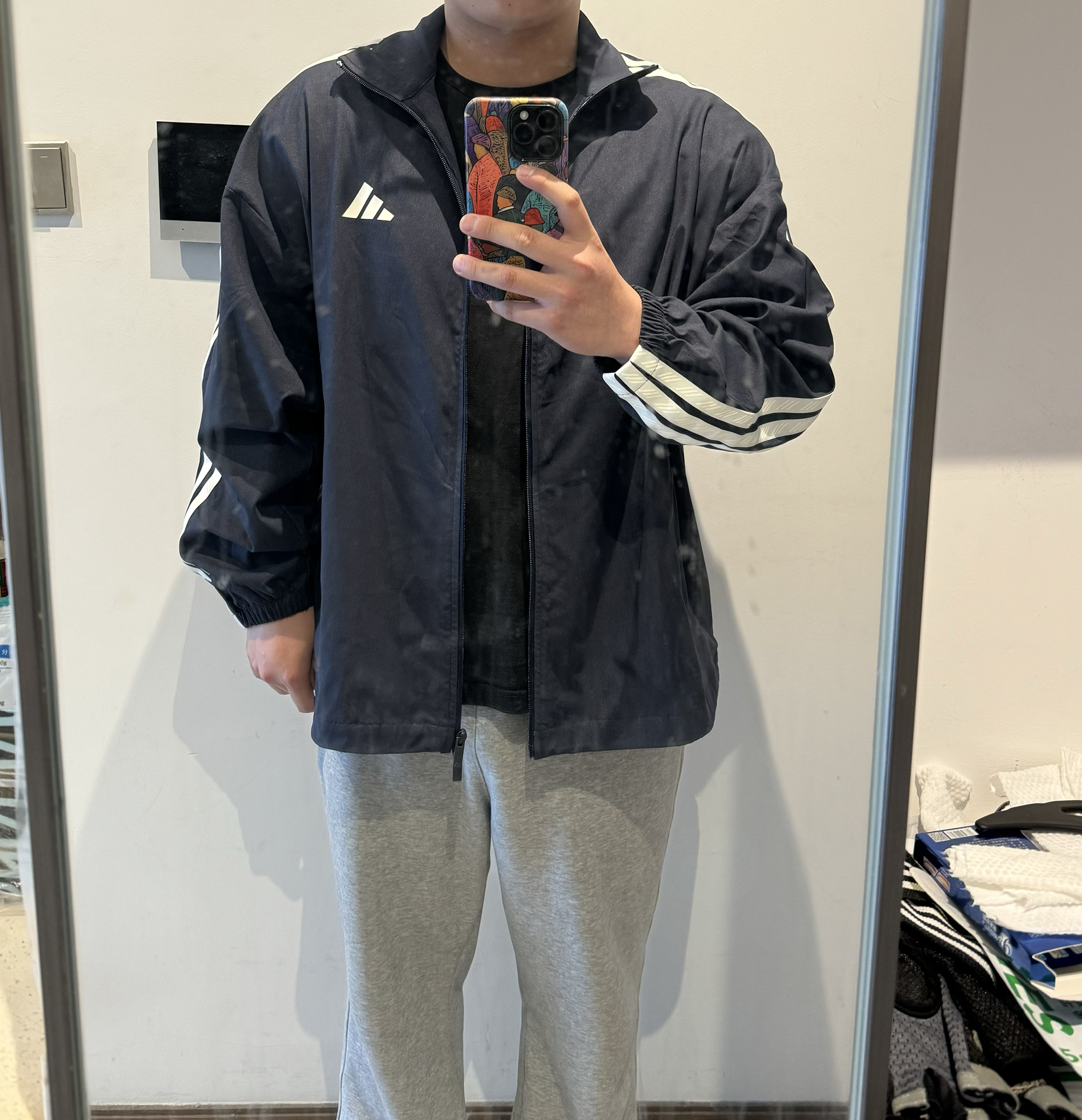 春秋天运动通勤刚需！宽松立领外套太好搭😎