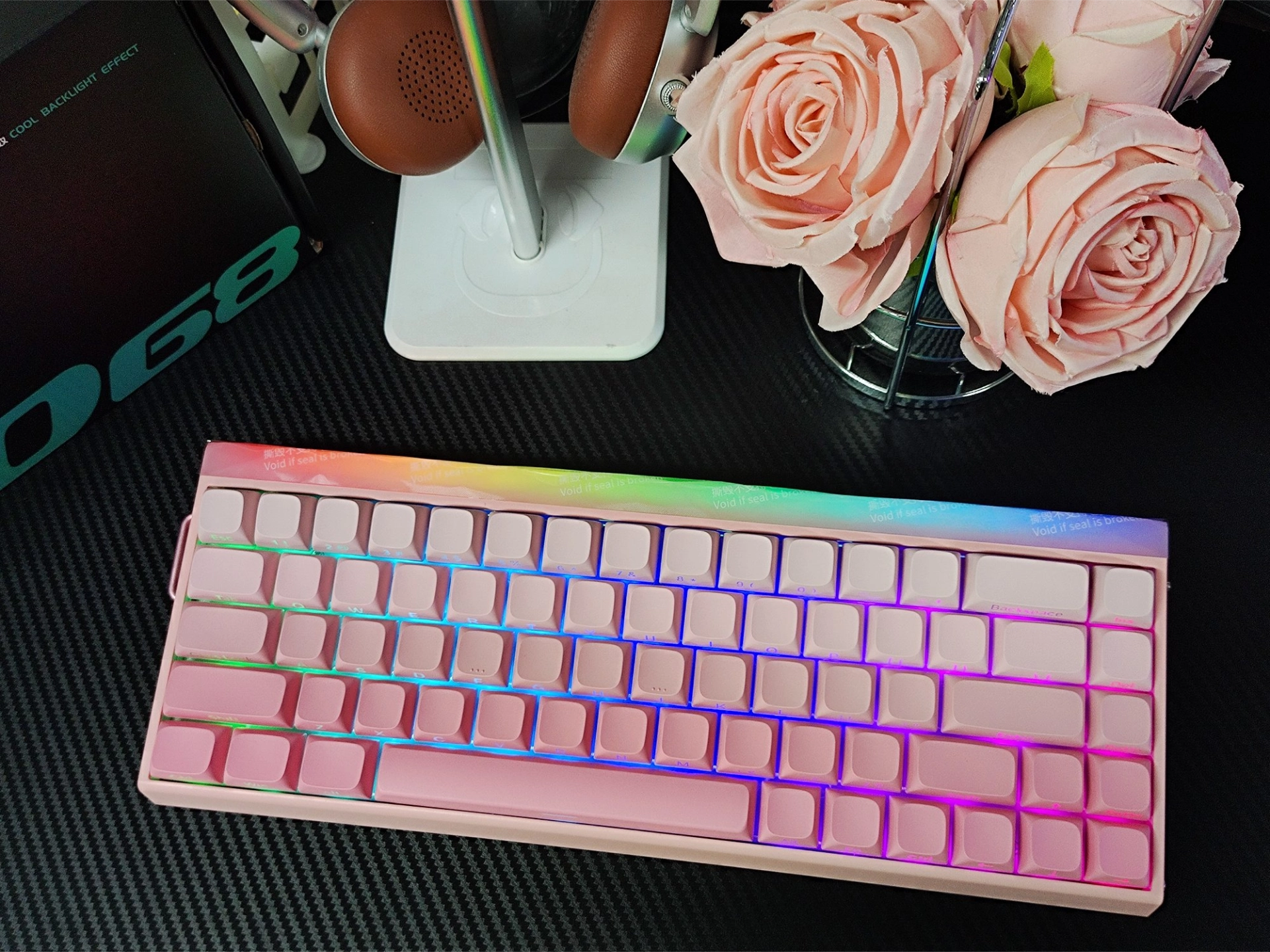 粉粉的磁轴键盘好爱💕