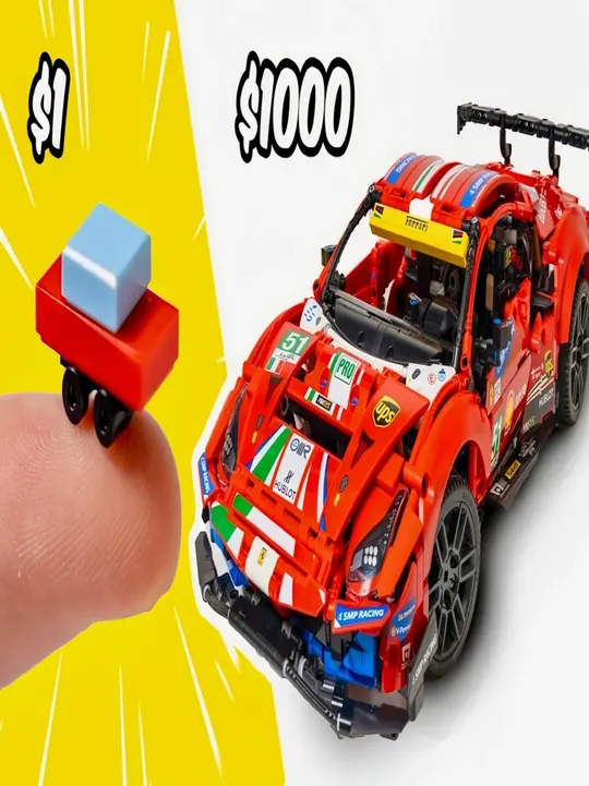 1 美元 vs1000 美元乐高车！终极