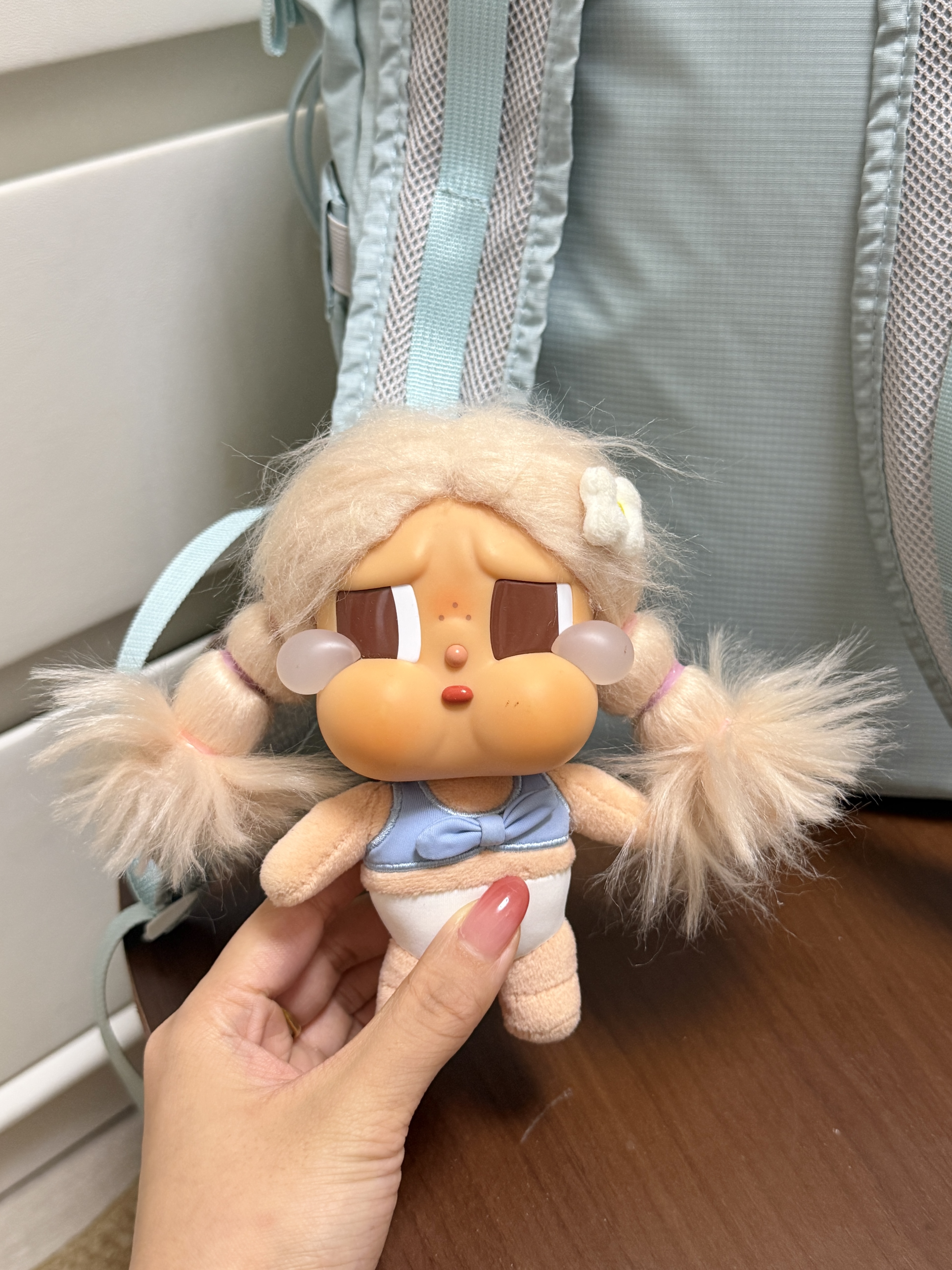 crybaby💧+晴空蓝双肩包💭出去丸喽~