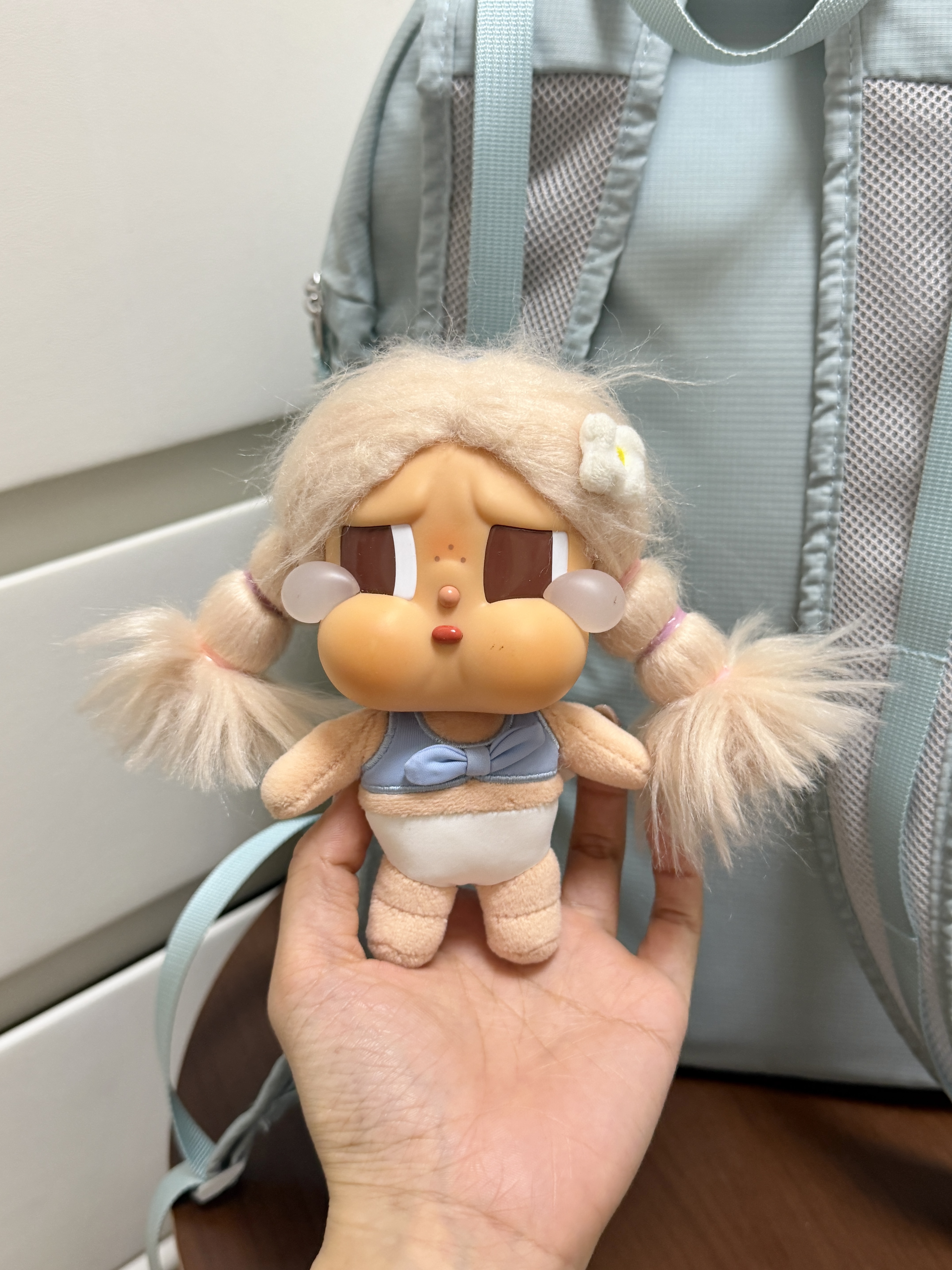 crybaby💧+晴空蓝双肩包💭出去丸喽~