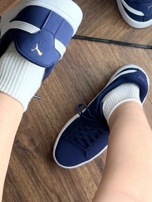 这双蓝色Puma··上脚真的好显白!💙