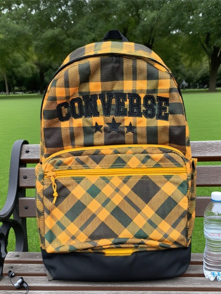 上学那会爱惨的格纹双肩包！！