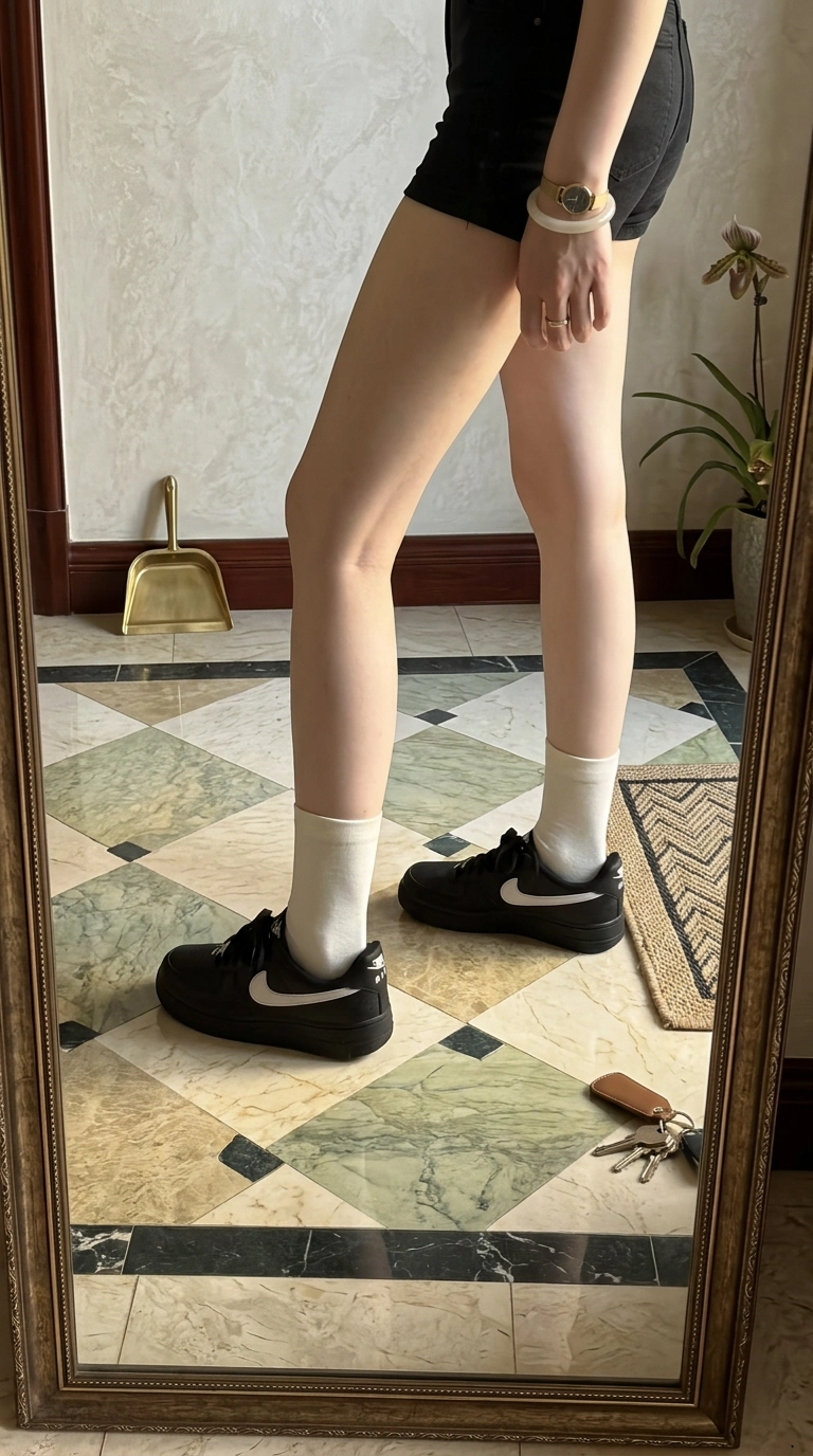 谁懂啊！这双黑白空军一号太好穿了～👟