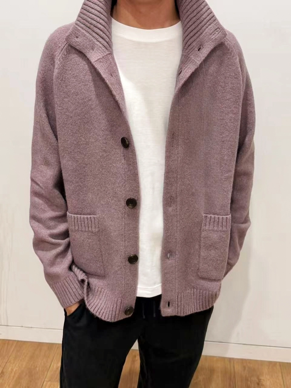 男生秋冬温柔感百搭针织外套