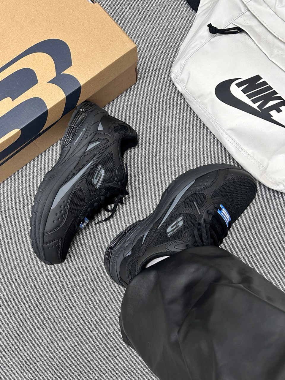 全黑复古鞋太香！通勤逛路上脚舒服到不想脱👟
