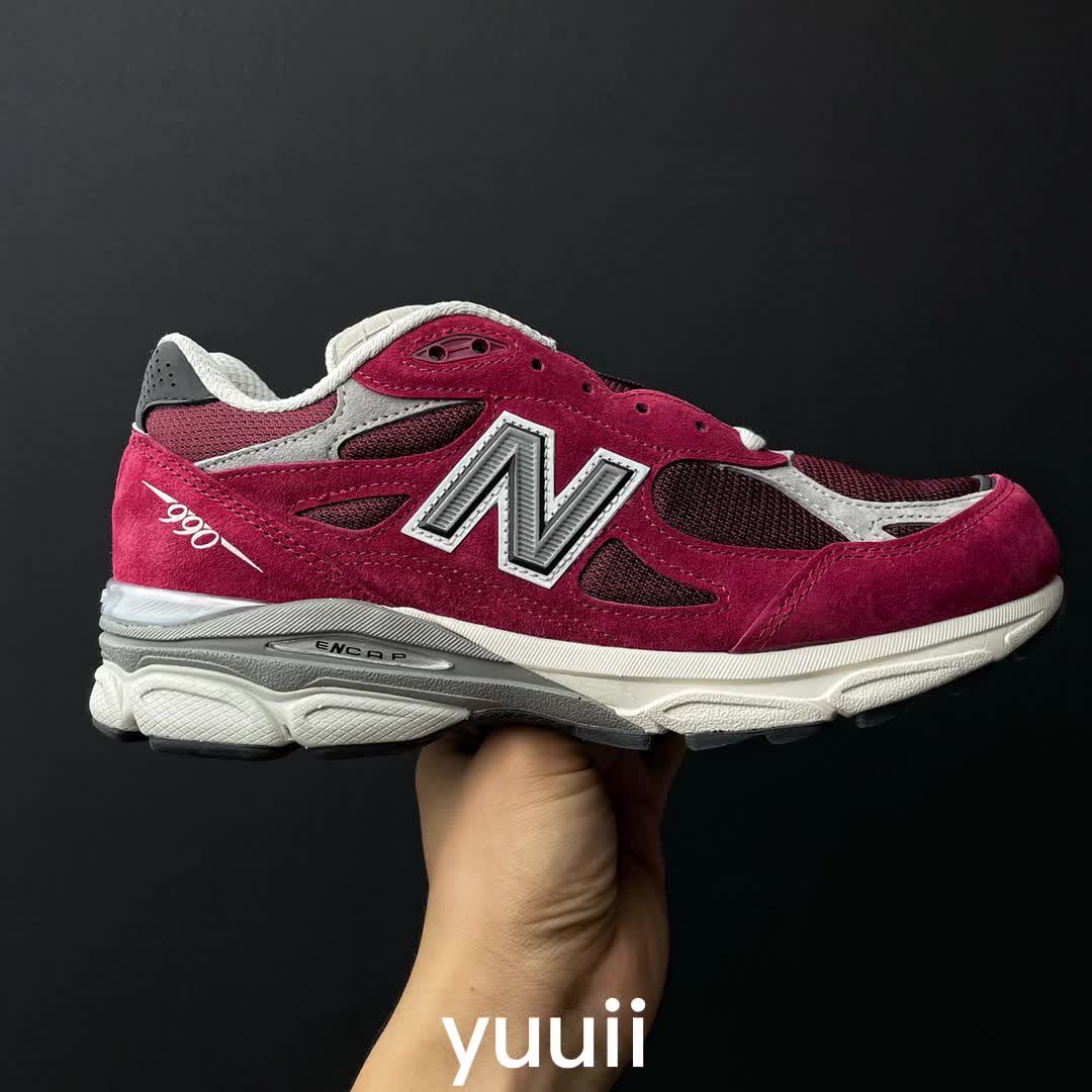 New Balance 99ov4 酒红色