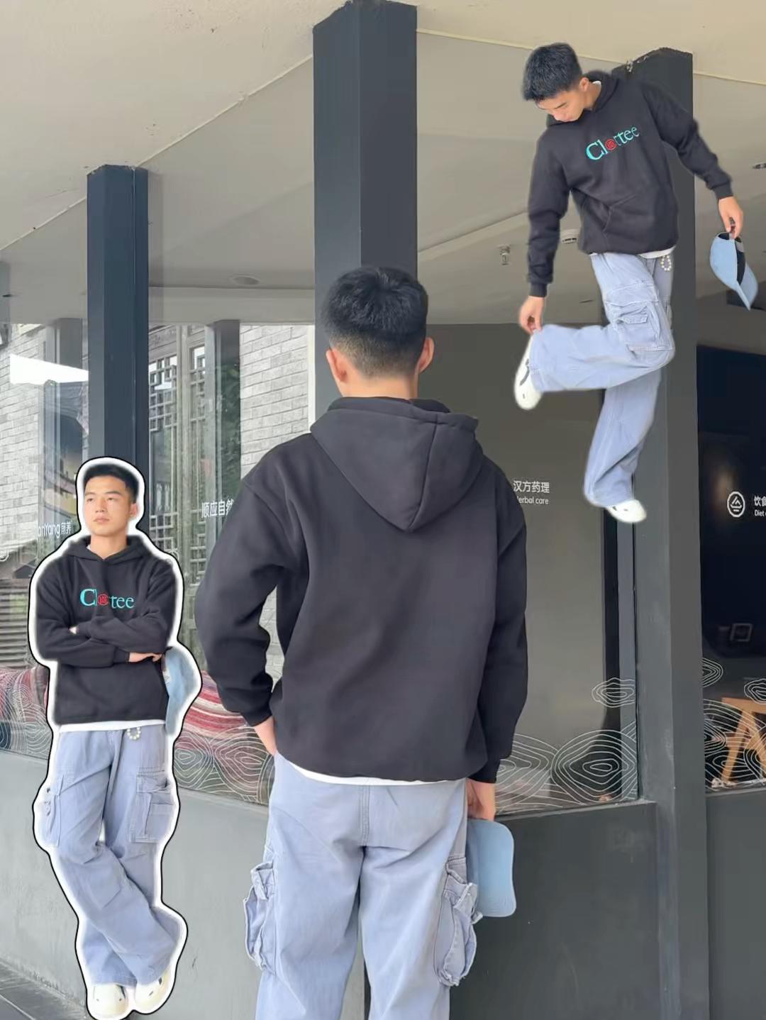🤓早秋懒人套装|卫衣工装裤太帅了