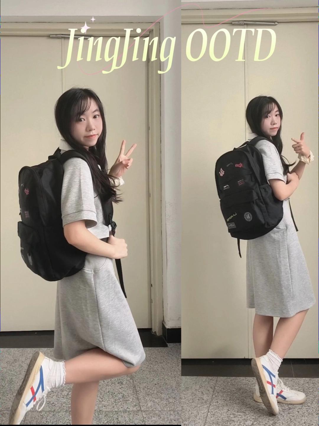 李宁大容量双肩包｜学生党通勤必备