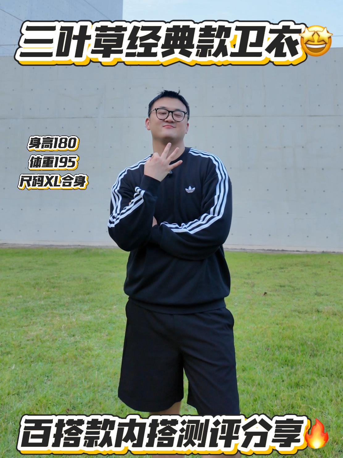 三叶草经典款卫衣丨上身分享测评🤟