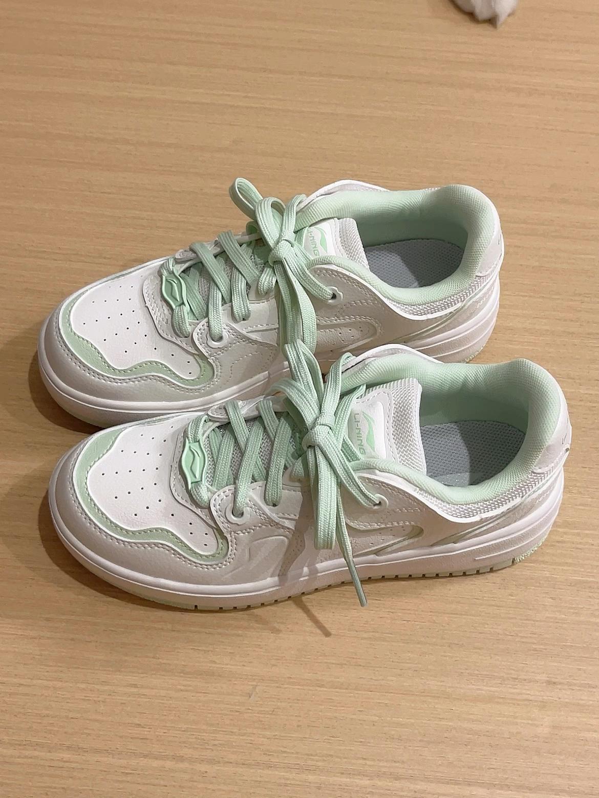 超可爱奶绿板鞋👟厚底增高