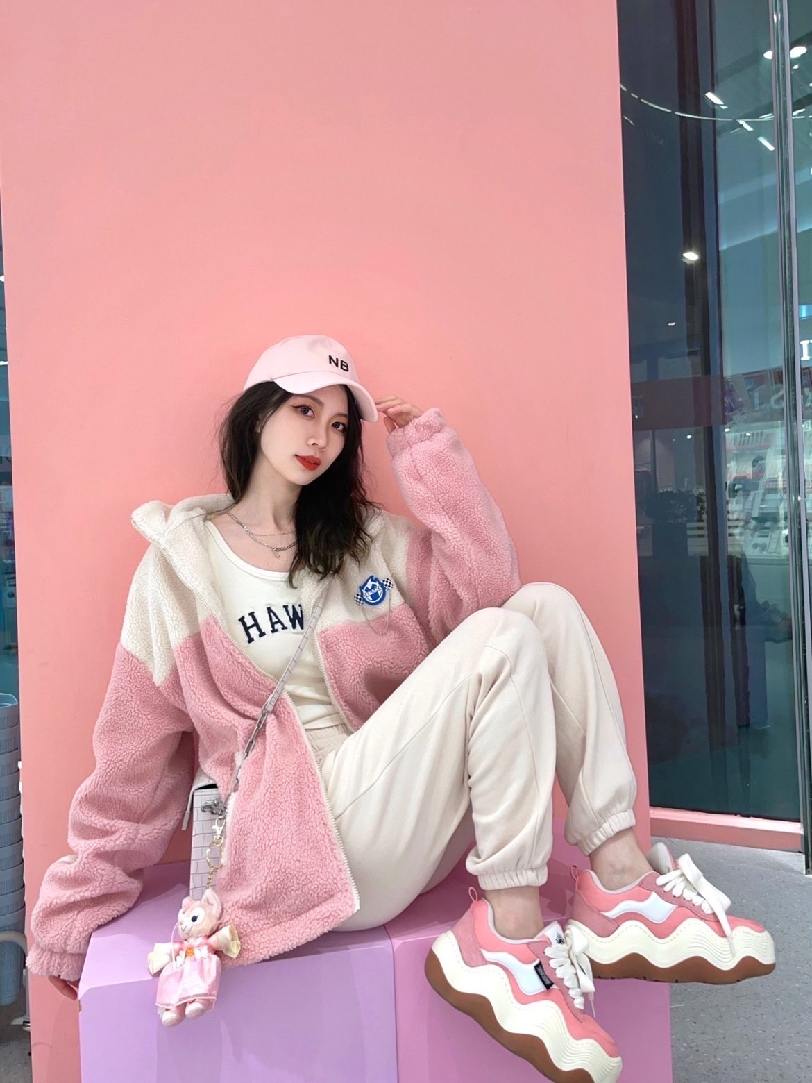 最近和粉色杠上啦🎀这套真的太乖了
粉嫩的