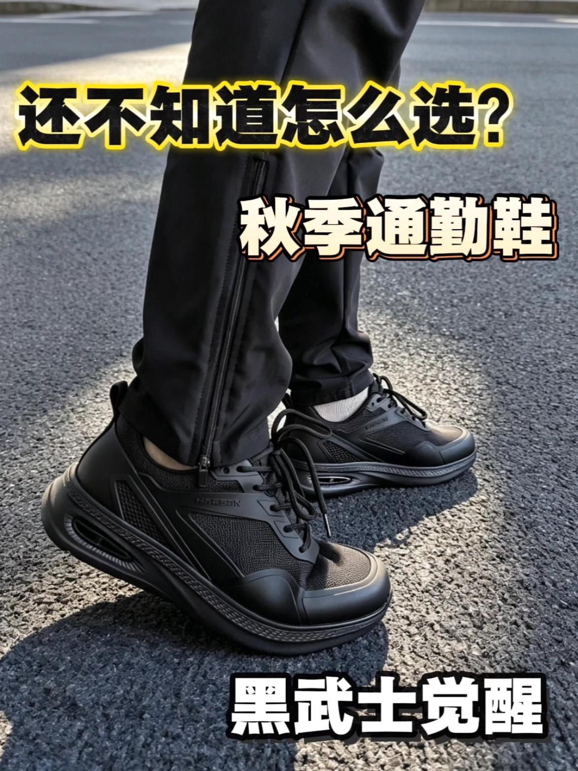 黑武士风席卷秋季!舒适度拉满的商务通勤鞋!