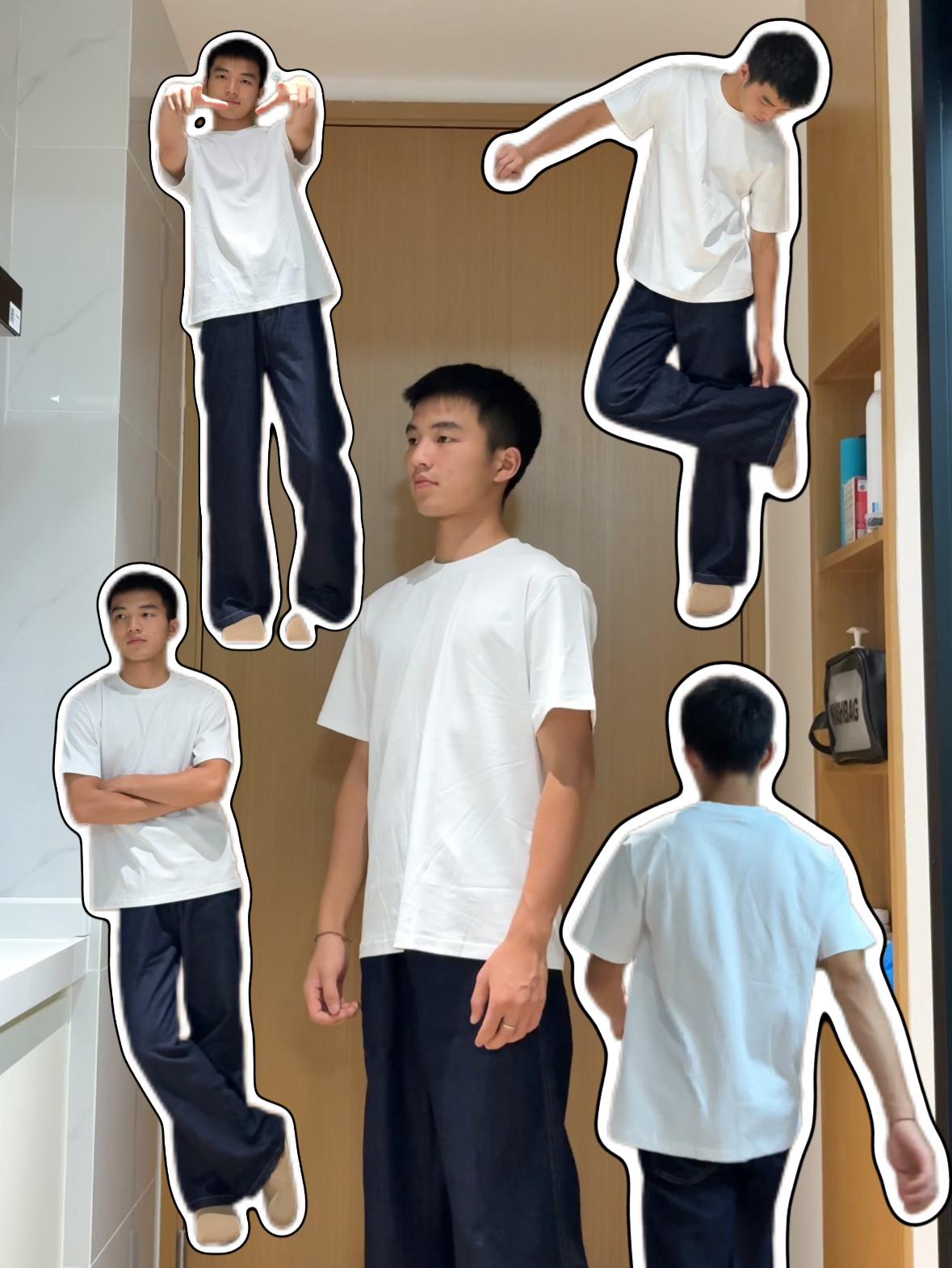 cleanfit基础穿搭|白T配原牛太耐看