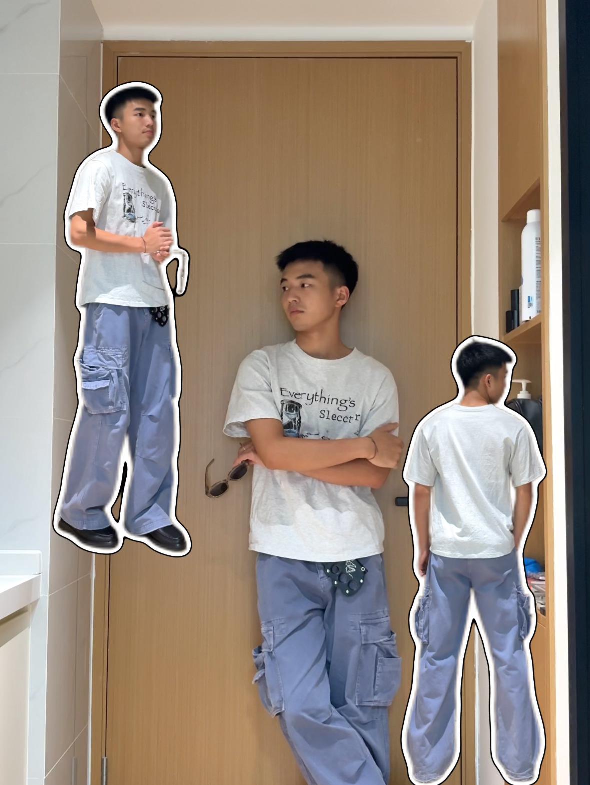 工装裤配皮鞋，解锁男生小众混搭氛围感
