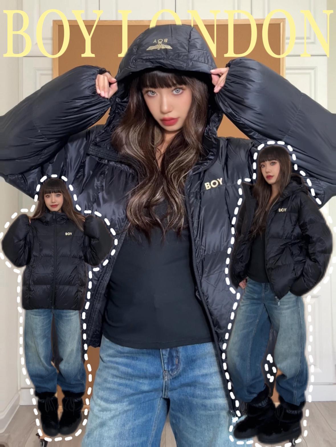 还是黑色羽绒服最耐看