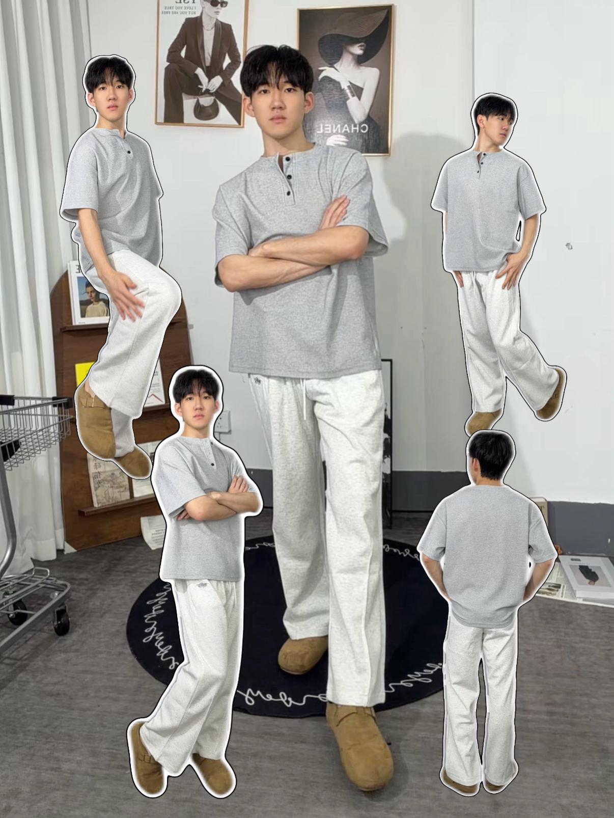 秋日温柔浅色系｜舒服随性的男生套装