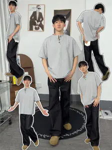 原色微喇牛仔裤👖修饰腿型 男生日常百搭神裤