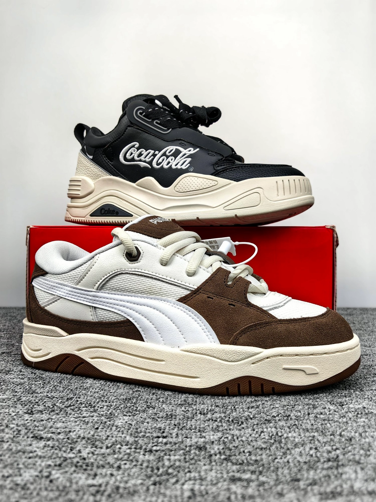 反季晒面包鞋/puma180和可口可乐面包鞋