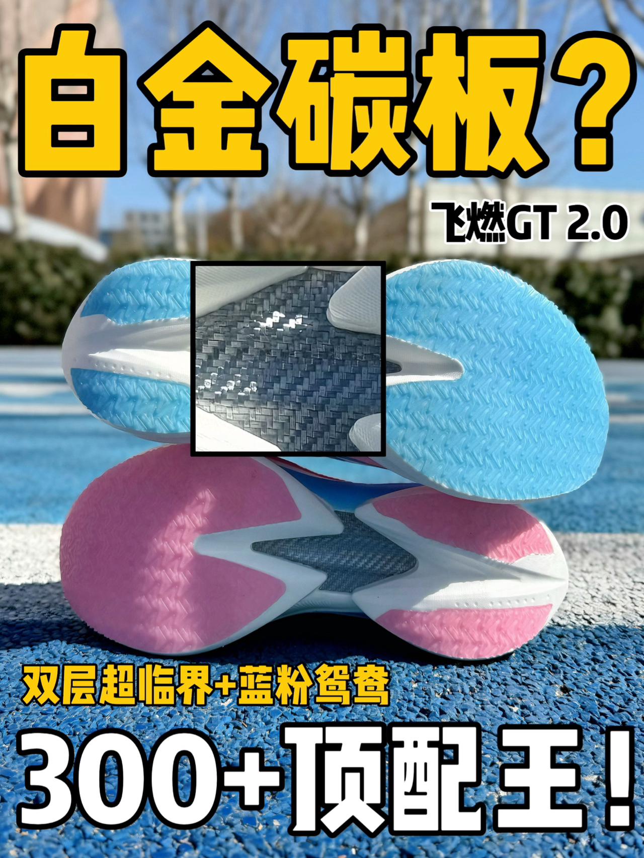 全掌白金碳板+双层超临界+蓝粉鸳鸯⁉️300+顶配王‼️
