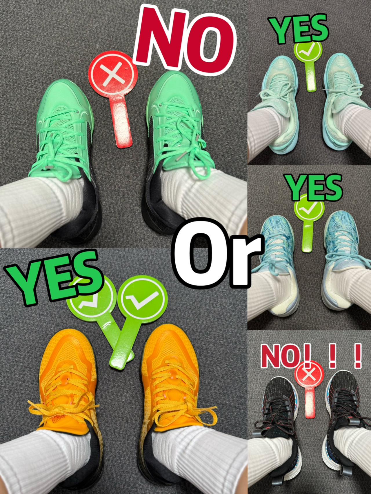 YES or NO⁉️兄弟们觉得哪双最好穿呢⁉️