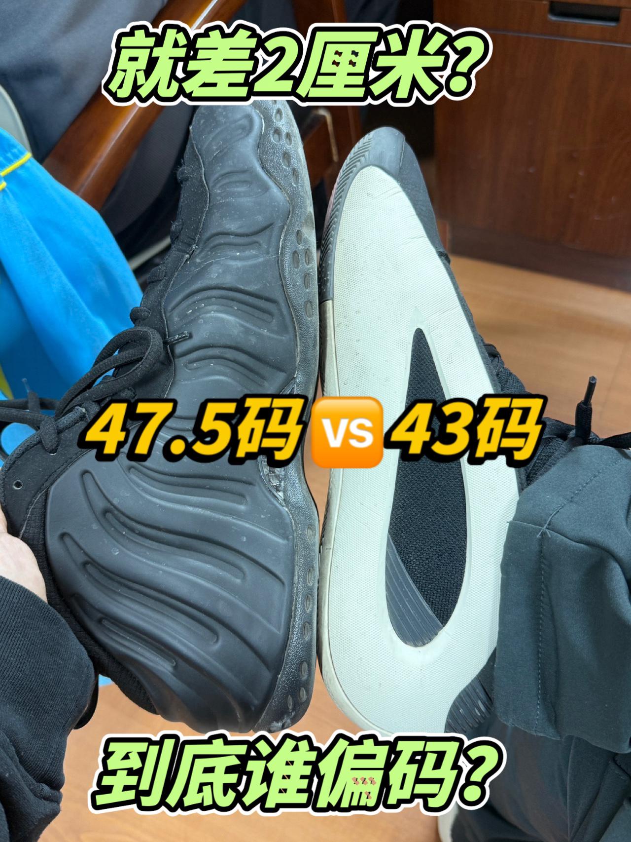 到底谁便码？47和43差不多大？